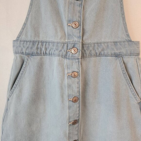 American Eagle Jean Denim Jumper Overalls Summer Dress Women's S - Picture 4 of 10